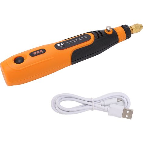Stylo à graver électrique rechargeable USB, outil rotatif sans fil à 3 vitesses, silencieux et efficace. (1/5)