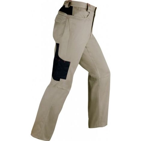 Pantalone kavir beige taglia xl multitasche slim