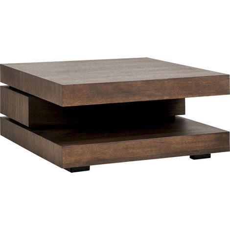 Table Basse Oakura Esprit Chêne Bloc C - Chêne Brun Nuance Moderne (1/5)