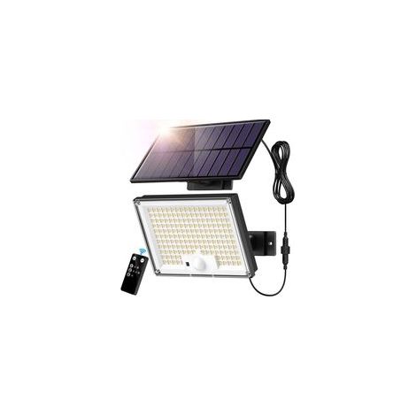 172 LED IP65 Solar-Außenstrahler mit Bewegungsmelder, 3 Modi, 5 m Kabel für Garten und Garage (1/4)