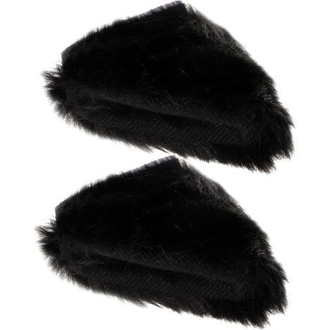 Ornement de Casque Chat Noir en Tissu, Décoration Adhésive Mignonne, Installation Facile, , pour Moto et Vélo (1/5)