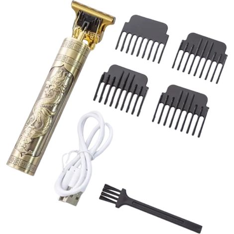Rasoir Électrique - T-Lame Professionnelle - Sans Fil - Pour Barbe Et Cheveux - Salon Ou Maison - 1 Pièce
