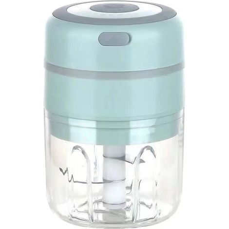 Elektrischer Knoblauchzerkleinerer aus Edelstahl, 250 ml, Zerkleinerungswerkzeug, Gemüsemühle, Küchengerät (1/4)