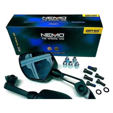 Espejos TopX de carbono, espejo universal Nemo negro M8 M10, ¡nuevo 2025 (1/5)