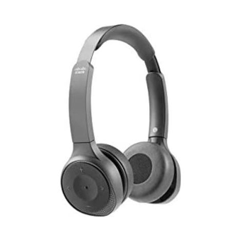 Cisco Headset 730, Dual Wireless Bluetooth mit Tragetasche, USB-A HD-Adapter, USB-A- und 3,5-mm-Kabel, Ladestation, anthrazit, 1 Jahr Garantie de (HS-WL-730-BUNAS-C)