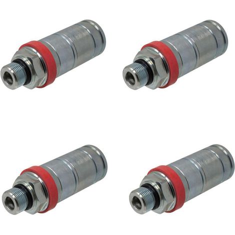 4 raccords rapides hydrauliques femelles pour John Deere 6400 6410 6420 6430 7430 (Coupler Masters AL166181, AL119348, AL200979) (1/5)