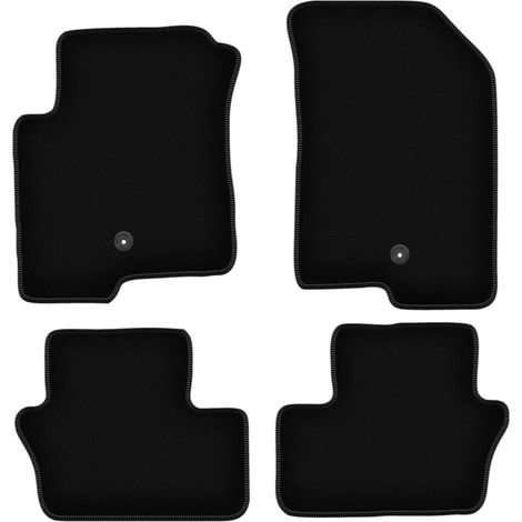 Schwarze Velours-Fußmatten für: Dodge Caliber Schrägheck (2006-2011) (1/5)