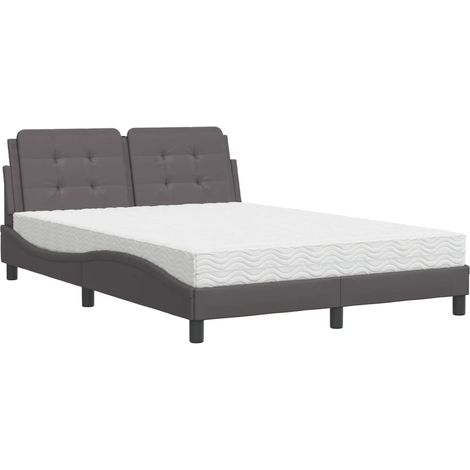 Maison Exclusive - Bettgestell ohne Matratze "Zadar" Grau 120x200 (1/5)