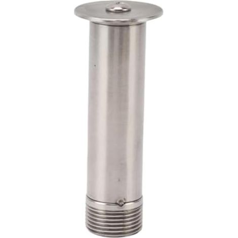 Buse de fontaine en acier inoxydable - Tête de pulvérisation en forme de champignon - Pour bassin à poissons - Pour extérieur, rocaille, jardin - 10 cm