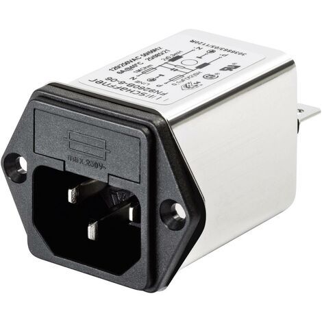 Filtre d'alimentation Schaffner FN 9260-2-06 avec interrupteur, avec connecteur femelle pour appareil 250 V/AC 2 A 2.7 (1/3)