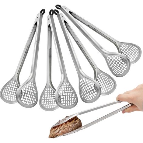 Lot de 4 pinces à barbecue en acier inoxydable de 12 pouces – Pinces de cuisine pour grillades et cuisson (1/5)