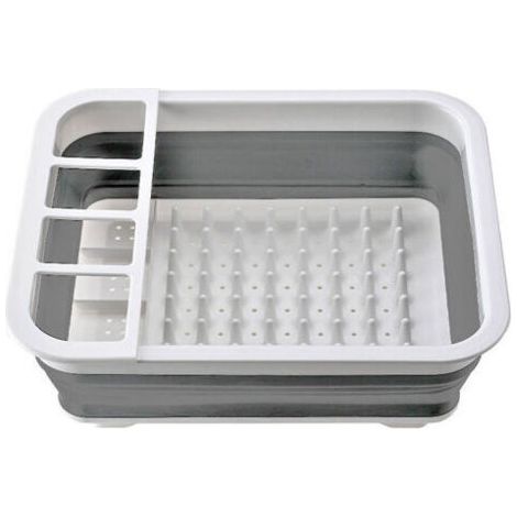 BUNTHAUS Égouttoir à Vaisselle Pliable en Silicone Premium - Gain de Place(grise) (1/5)