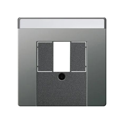 Gira Copertura BSF TAE USB System 55 Acciaio inox [0876600], 0876 600