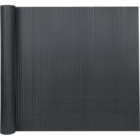Brise-vue en PVC 160x500cm Clôture d'intimité Protection de Visibilité avec Attaches de Câble Résistant UV et aux intempéries - Anthracite NAIZY