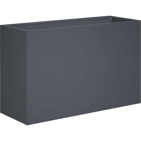 vidaXL Macetero de Jardín Gris antracita 80 x 40 x 50 cm (1/2)