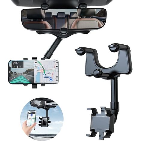 Support de téléphone de voiture multifonctionnel rotatif et rétractable R (1/5)