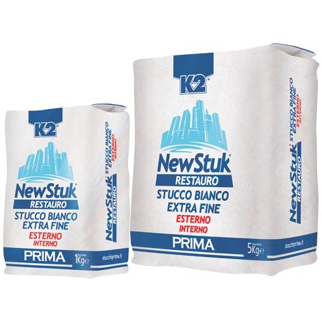 K2 newstuk restauro stucco in polvere base cemento in sacco K2 - 24 pz