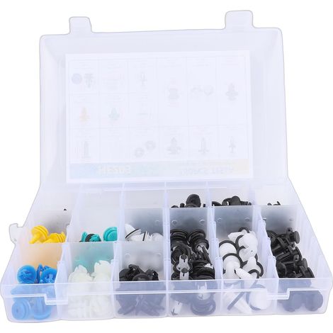 Car Body Fastening Kit, 150 Pieces, Multifunctional Retaining Clip Set for Interior and Exterior (1/5)