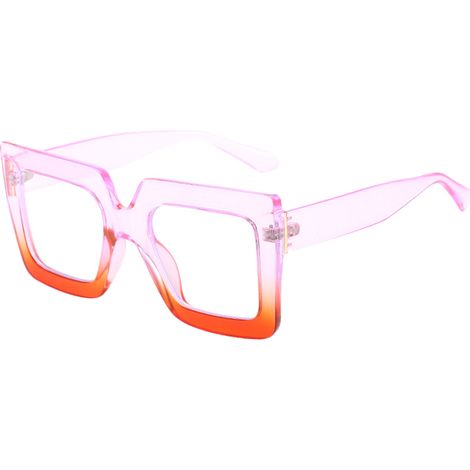 1 paire Lunettes anti-lumière bleue, monture carrée épaisse en polycarbonate, pour usage quotidien devant écran (1/5)