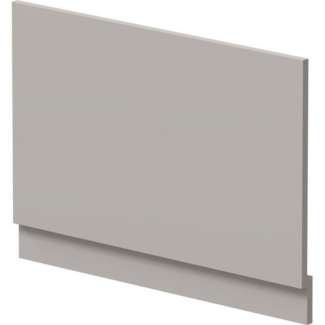 Hudson Reed MFC Straight Bath End Panel and Plinth 560mm H x 800mm W - Pebble Grey (1/2)