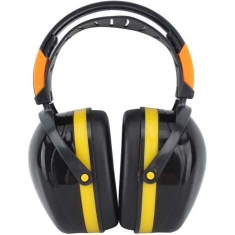 Pair Casque Anti-Bruit Réglable pour Jardinage Protection Auditive Confortable pour Tonte et Tir Noir et Jaune - (1/5)