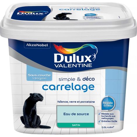 Peinture De Rénovation Simple & Deco Carrelage Satin Eau de Source 0,5 L - Dulux Valentine