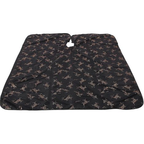 Cape de coiffure noire imperméable de grande taille pour coiffeurs adultes, lot de 2 (1/5)