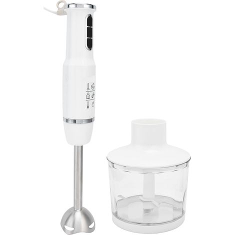 Multifunktionaler Handmixer, 750 Watt, elektrischer Küchenmixer mit 3 Geschwindigkeitsstufen, EU-Stecker, 220 Volt, Weiß (1/5)