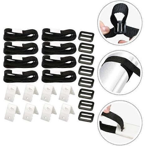 Kit de sangles de fixation pour enrouleur de couverture solaire de piscine enterrée (1/4)