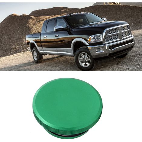 Bouchon de réservoir de carburant en alliage d'aluminium de remplacement, compatible avec Dodge Ram 2013-2018 (1/4)