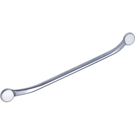 Rechte Einzelträger-Handlaufstange 70cm gebürsteter Edelstahl - Godonnier