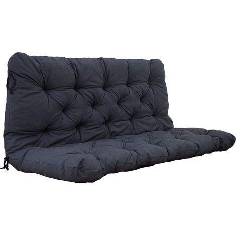 Ambientehome Made in Europe Cuscino per mobili da Giardino, Grigio Scuro (1/4)
