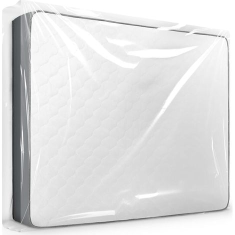 Coprimaterasso mobile 140 x 200 x 30 cm, resistente all'acqua, in plastica, riutilizzabile e antipolvere. (1/4)