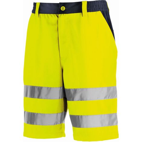 teXXor Warnschutz-Shorts ERIE leuchtgelb/navy 56 4346 (1/4)