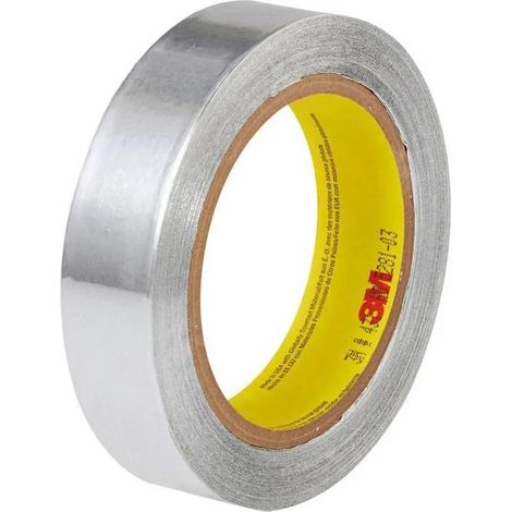 3M Cinta adhesiva de aluminio plateada 55m x 75mm ignífuga