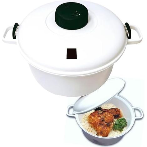 Suinga Microwave Minute Casserole Steam Valve Airtight Closures Measuring Cup Spatula Microwave Pressure Cooker (1/5)