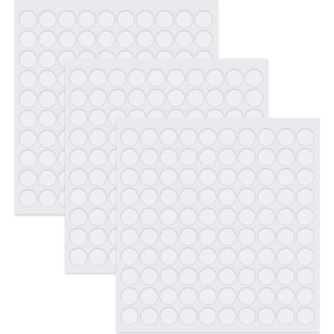 300 doppelseitige Klebepads, transparenter Klebstoff, ablösbare runde Aufkleber, rückstandsfreies Klebeband für Partydekorationen, DIY-Projekte und Heimdekoration – 6 mm (1/4)