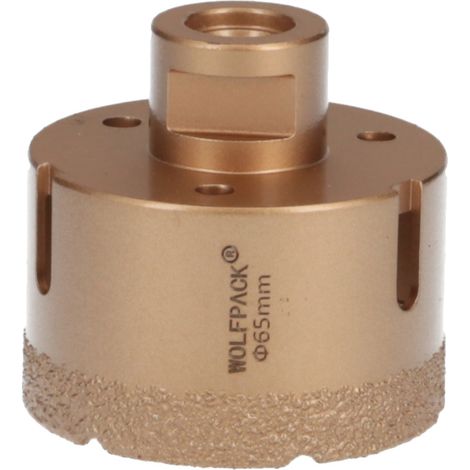 Strumento per piastrellista wolfpack diamond crown 65 mm taglio a secco (1/3)
