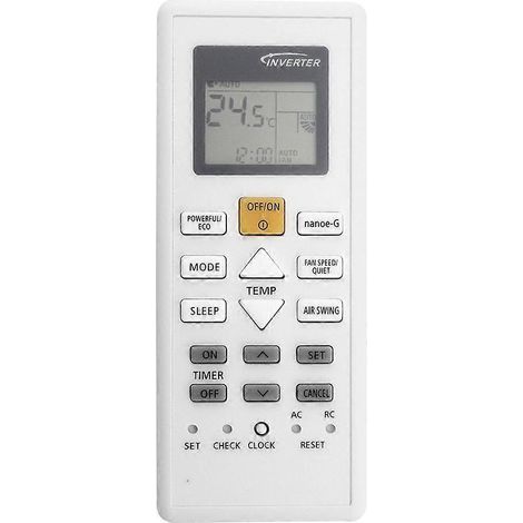 Télécommande de remplacement A75C18090 pour climatiseur Panasonic A75C18090 (1/4)