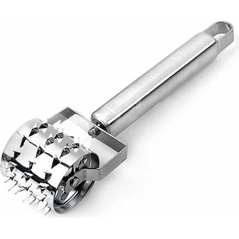 Marteau pour attendrisseur Viande Rouleau pour attendrisseur Viande Aiguille roulante pour Viande en Acier Inoxydable Odipie (1/4)