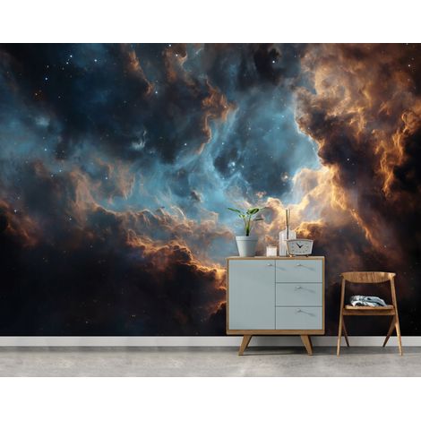 Fototapete Weltraum Wolken, für Kinderzimmer, 150 x 105 cm – Komplettset inkl. Kleister & Anleitung (1/5)
