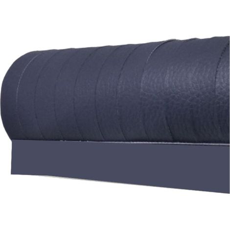 Türvorhang aus Kunstleder 100 x 230 cm, Farbe Blau - Curtina4u