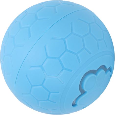 Balle interactive pour chien, résistante aux morsures, en plastique, pour augmenter l'exercice de votre animal. Balle à roulement automatique intelligente pour chiens et chats (bleue). (1/5)