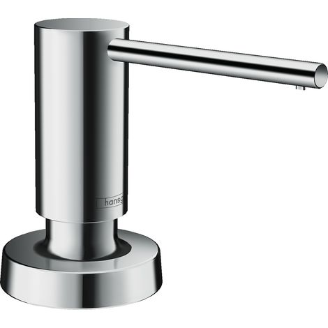Hansgrohe – Distributeur de savon à encastrer 500 ml – Finition chrome – Dosage 2 ml – Pour espaces confinés (1/5)