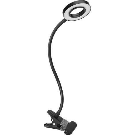 Klemmbare Schreibtischlampe für Tätowierstudios, Nagelstudios, zum Lesen, Schminken, Tischlampe mit Augenschutz