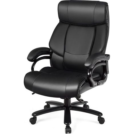 Big &Tall Office Chair Swivel Padded Executive Chair Ergonomic Adjustable Height (1/5)