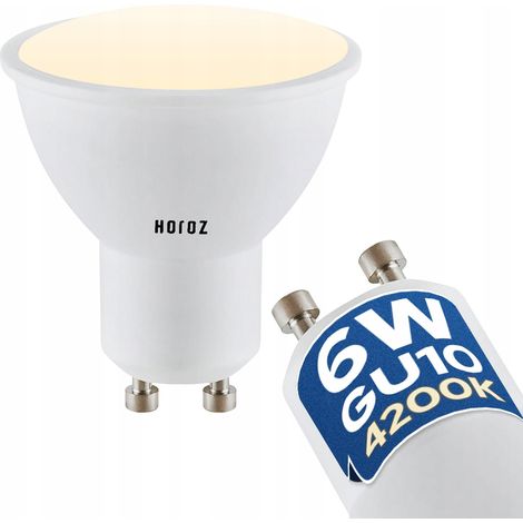 Ampoule LED GU10 6W 440 lm 4200K blanc neutre - Horoz Electric PLUS-6