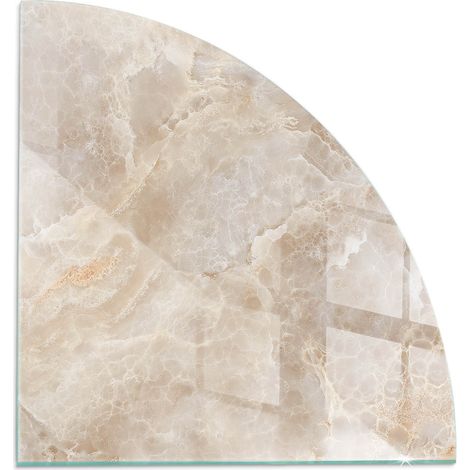 Plaque de protection de sol en verre trempé pour cheminée ou poêle à bois pare-feu contre les étincelles Motif pierre naturelle 1/4 100x100 cm (1/5)