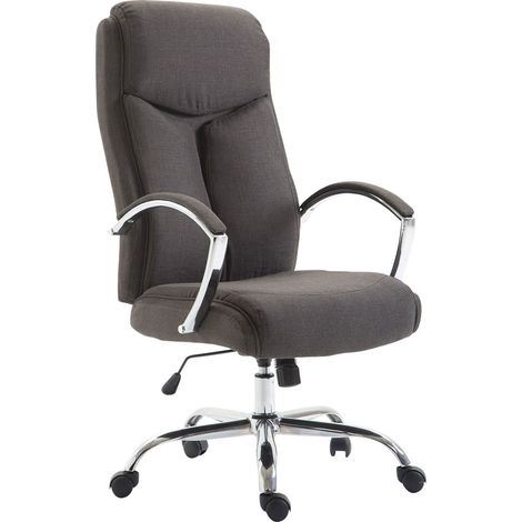 Bürostuhl XL Vaud Stoff dunkelgrau (1/5)