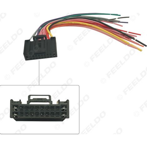 Compatible avec le câble d'origine du lecteur CD de la nouvelle Buick Excelle GT 2018, câble de mise à niveau audio/vidéo pour voiture avec connecteur à broches complètes.